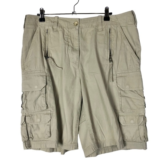 Michael Michael Kors Light Khaki Cargo Bermuda Shorts 12 - Picture 1 of 5